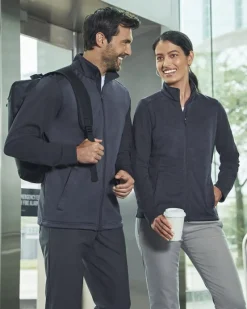 DG796W - Ladies Newbury Colorblock Mélange Fleece Full-Zip<Devon & Jones Clearance