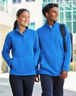 DG798W - Ladies Newbury Mélange Fleece Quarter-Zip<Devon & Jones Best