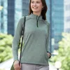 DG440W - Ladies Stretch Tech-Shell® Compass Quarter-Zip<Devon & Jones Hot