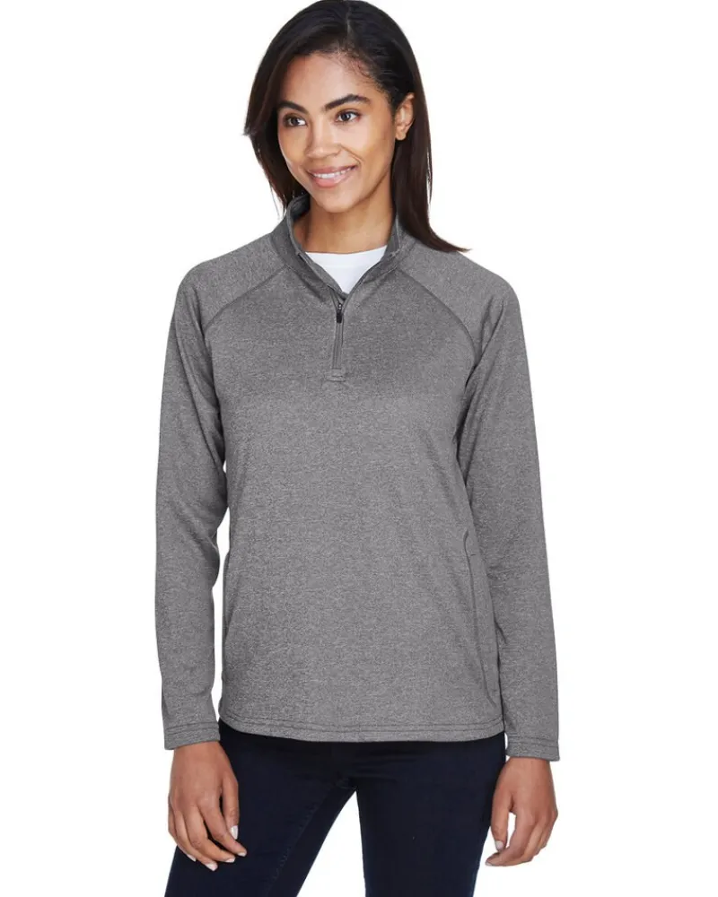 DG440W - Ladies Stretch Tech-Shell® Compass Quarter-Zip<Devon & Jones Hot