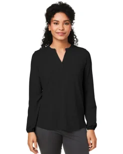 DP122W - Ladies Raleigh Half-Placket Knit Top<Devon & Jones Clearance