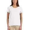 DP182W - Perfect Fit Ladies Shell T-Shirt<Devon & Jones Clearance