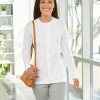 DP181W - Perfect Fit Ladies Ribbon Cardigan<Devon & Jones New