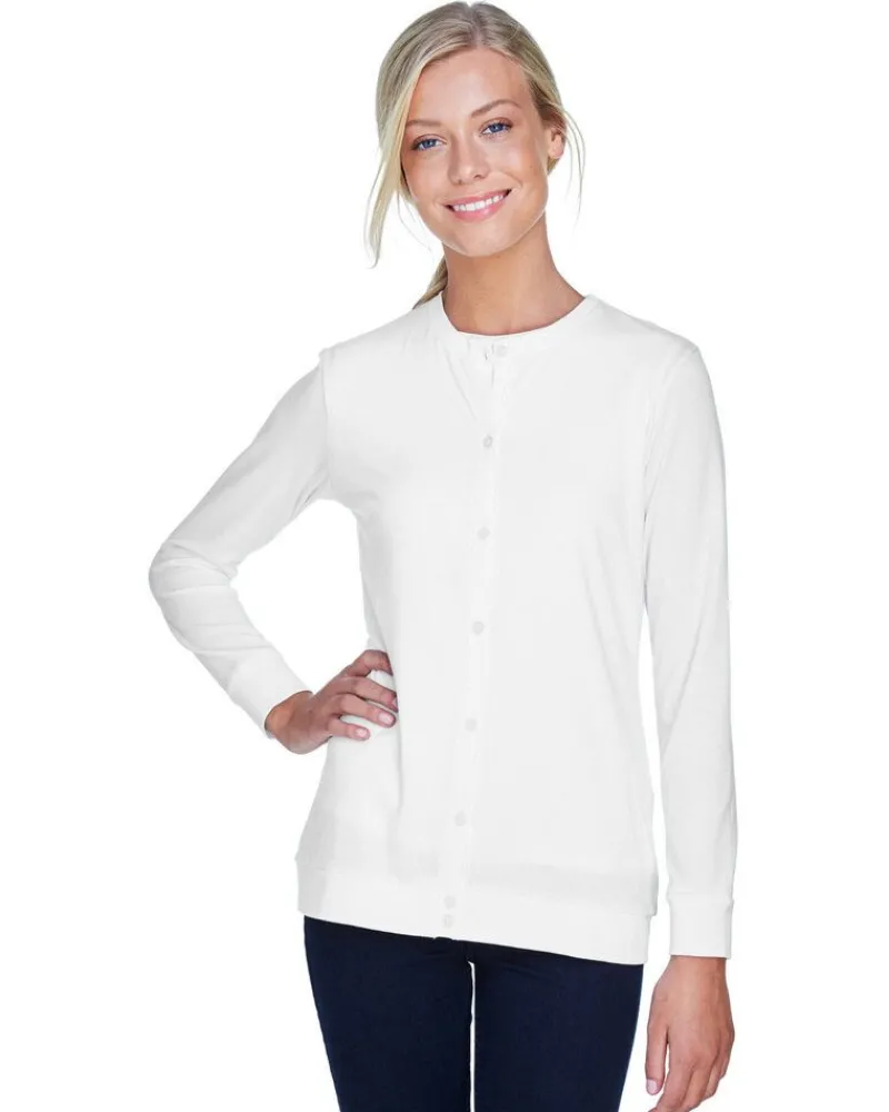 DP181W - Perfect Fit Ladies Ribbon Cardigan<Devon & Jones New