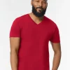 64V00 - Premium T-Shirt Soft Style V-Neck Cotton Blend<Gildan Clearance