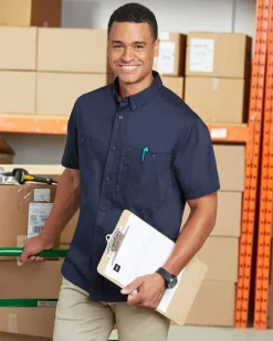 M585 - Men's Advantage IL Short-Sleeve Work Shirt<Harriton New