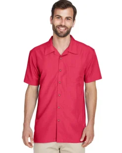 M560 - Men's Barbados Textured Camp Shirt<Harriton Online