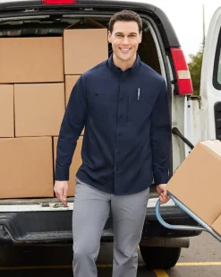 M585L - Men's Advantage IL Long-Sleeve Workshirt<Harriton Discount