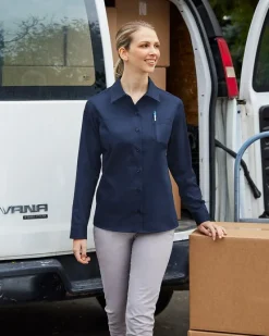 M585LW - Ladies Advantage IL Long-Sleeve Workshirt<Harriton Sale