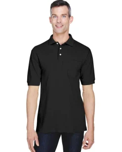 M265P - 5.6 oz. Easy Blend Polo with Pocket<Harriton Fashion