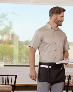M500S - Men's Easy Blend Short-Sleeve Twill Shirt with Stain-Release<Harriton Discount