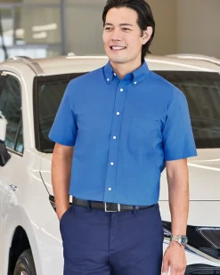 M600S - Men's Short-Sleeve Oxford with Stain-Release<Harriton New