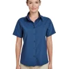 M610SW - Ladies Paradise Short-Sleeve Performance Shirt<Harriton Clearance