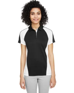 M385W - Ladies Advantage Snag Protection Plus IL Colorblock Polo<Harriton Outlet