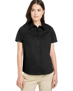 M585W - Ladies Advantage IL Short-Sleeve Work Shirt<Harriton Clearance