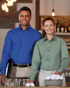 M500W - Women's Stain-Release Twill Shirt with Wrinkle Resistance<Harriton New