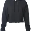 AFX64CRP - Women's Lightweight Crop Hooded Pullover<Independent Trading Co. New