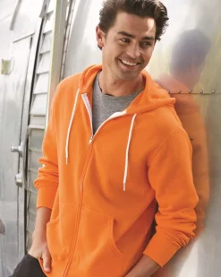 AFX90UNZ - Unisex Full-Zip Hooded Sweatshirt<Independent Trading Co. Discount