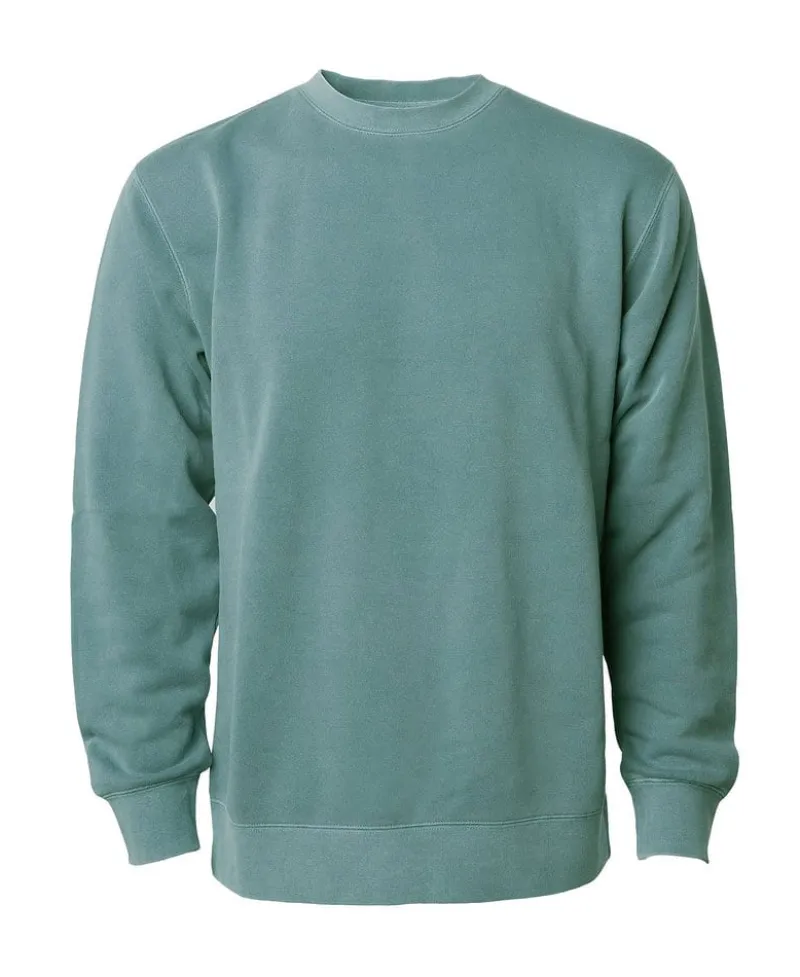 PRM3500 - Unisex Midweight Pigment Dyed Crew Neck<Independent Trading Co. Discount
