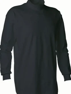1132 - Cotton Mock Neck Shirt<King Athletics Outlet