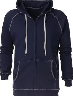 8017 - Fleece Full-Zip String Hoodie<King Athletics Outlet