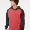 KF4042 - Fleece Raglan Hooded Sweatshirt<King Fashion Hot