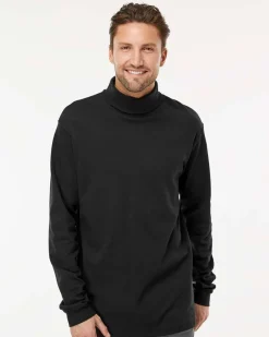 KF4900 - Interlock Turtleneck Long Sleeve T-Shirt<King Fashion Hot