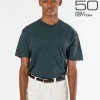 ff01 - Poly-Cotton Crew Neck Tee<Los Angeles Apparel Hot