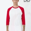 ff53 - 34-Sleeve Raglan Tee<Los Angeles Apparel Outlet