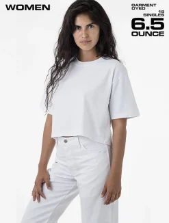 1820gd - 18/1 Oversize Crop Tee<Los Angeles Apparel New