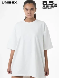1203gd - Heavy Jersey Tee W/ Binding<Los Angeles Apparel Discount