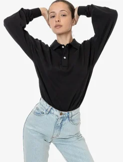 18417gd - Long Sleeve Polo T-Shirt<Los Angeles Apparel Sale