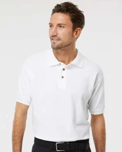 M & O Knits 7002 S/S COMBED RING SPUN PIQUÉ POLO<M&O Sale