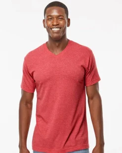 3543 - Deluxe Blend V-Neck T-Shirt<M&O Sale