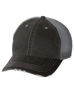 6990 - Herringbone Unstructured Trucker Cap<Mega Cap Clearance