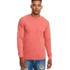 7451 - Adult Inspired Dye Long Sleeve Crew with Pocket<Next Level Hot