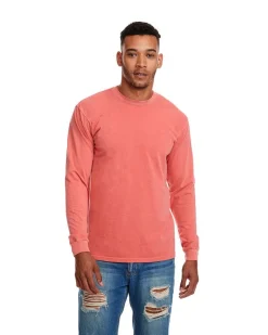7451 - Adult Inspired Dye Long Sleeve Crew with Pocket<Next Level Hot