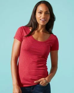 6730 - Elegant Triblend Scoop Neck Tee for Women<Next Level Fashion