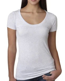 6730 - Elegant Triblend Scoop Neck Tee for Women<Next Level Fashion