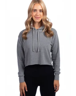 9384 - Ladies Cropped Pullover Hooded Sweatshirt<Next Level Outlet