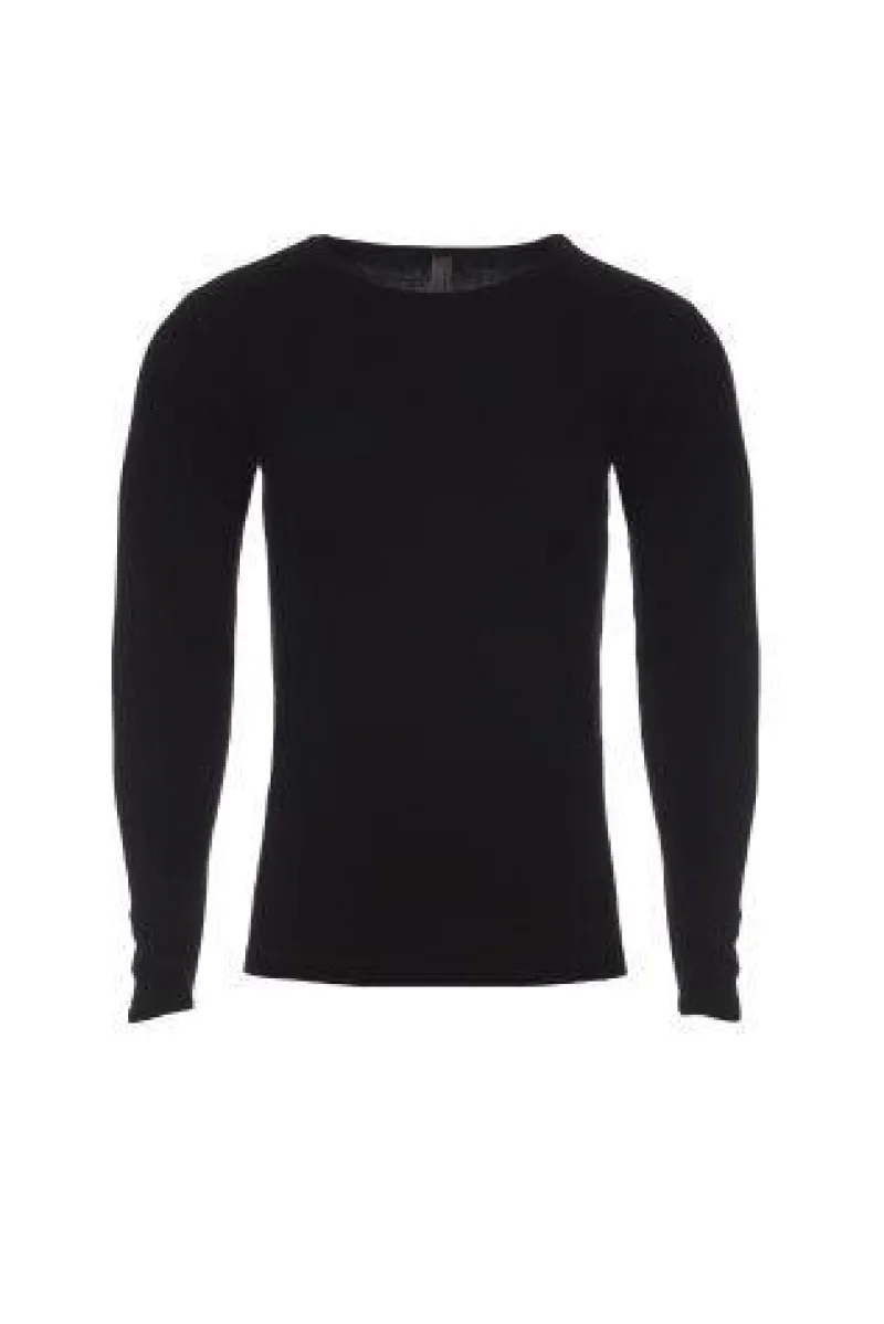 8101 - Men's Black Long Sleeve Thermal Shirt<Next Level Hot