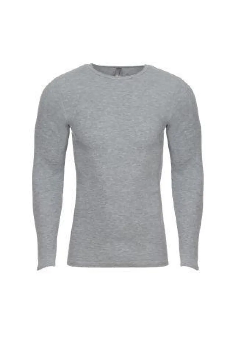 8101 - Men's Black Long Sleeve Thermal Shirt<Next Level Hot