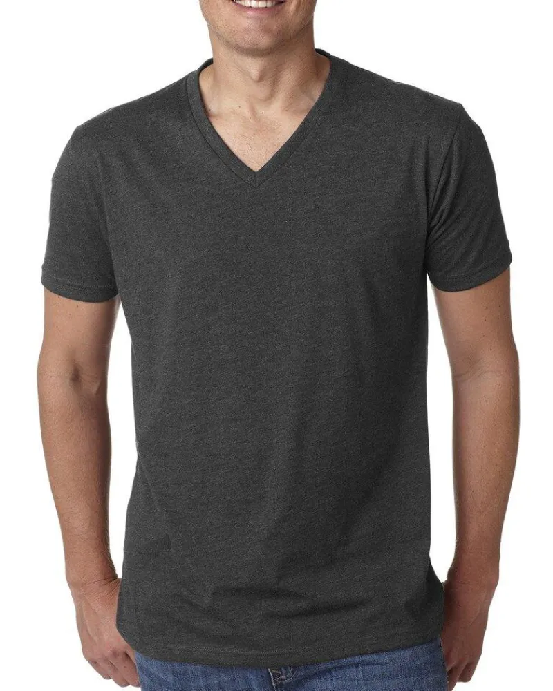 6240 - Premium Fitted CVC V-Neck Tee<Next Level Best