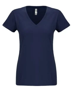 6480 - Women's Sueded Short Sleeve V<Next Level Hot