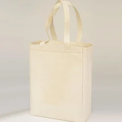 Q1000 - Canvas Gusset Shopping Tote Bag<Q-Tees Online