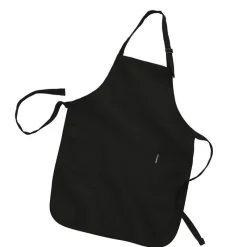 Q4350 - Full Length Apron with 2 Patch Pockets<Q-Tees Online