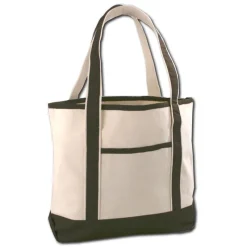 Q1500 - Large Canvas Deluxe Tote<Q-Tees Outlet