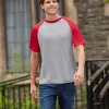 TT62 - Unisex Zone Colorblock Raglan T-Shirt<Team 365 Hot