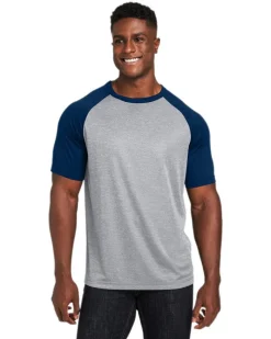 TT62 - Unisex Zone Colorblock Raglan T-Shirt<Team 365 Hot