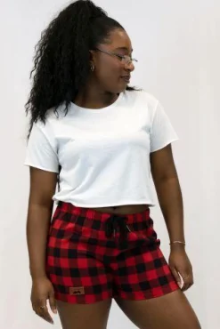 T4003 - Women's Flannel Lounge Short<Timberlea Fashion